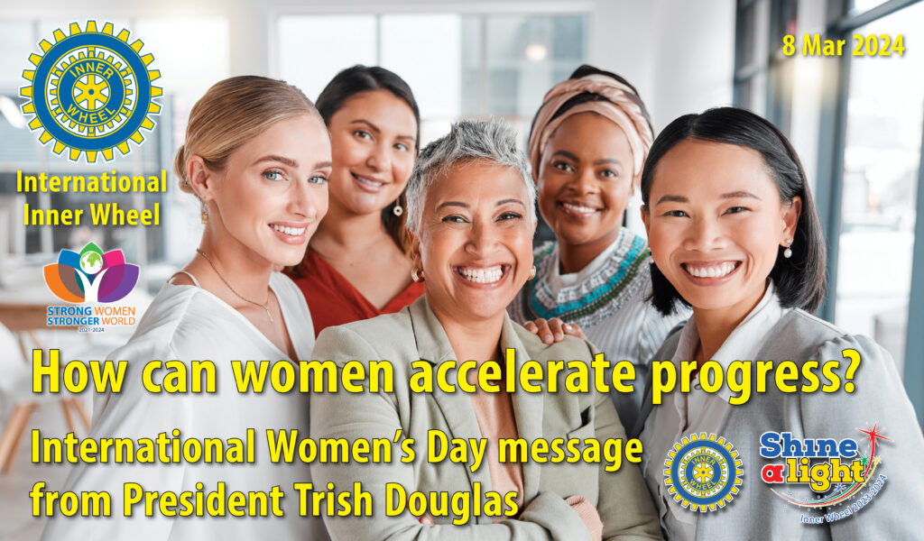 International Women's Day, 8 Mar 2024. Message from President Trish Douglas.