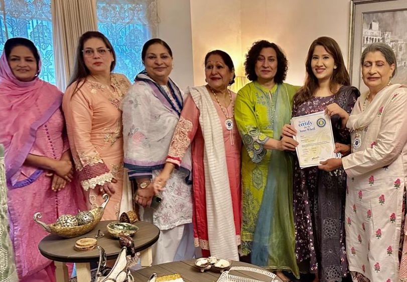 Presentation of Charter Certificate of the Inner Wheel Club of Dubai Galaxy, UAE